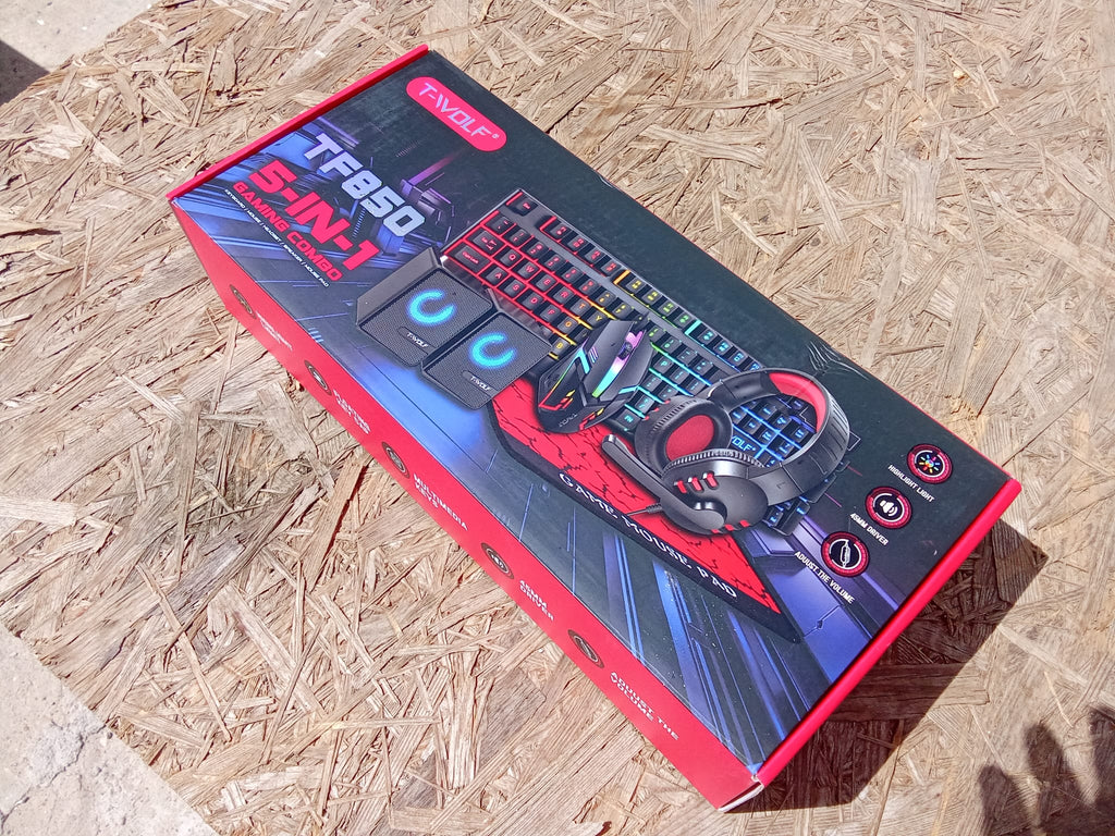 Combo 5 em 1 T-WOLF TF850: Alta Performance para Jogar e Trabalhar